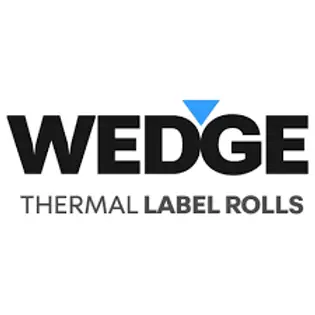 wedge thermal label rolls logo